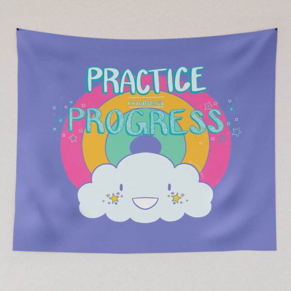 Item preview, Practice Makes Progress designed and sold by followthestray.