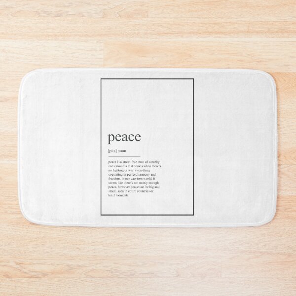 Item preview, Peace 441 Watercolor Map Yoga Quote Definition Des designed and sold by vividpixelusa.