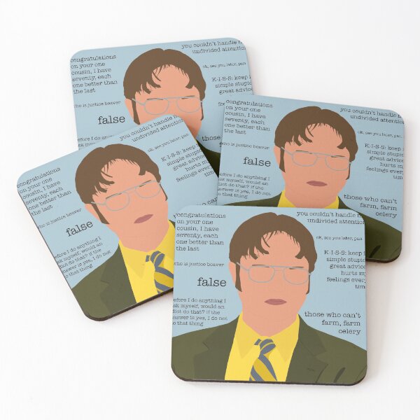 Item preview, dwight kurt schrute quotes designed and sold by BadluckDesigns.