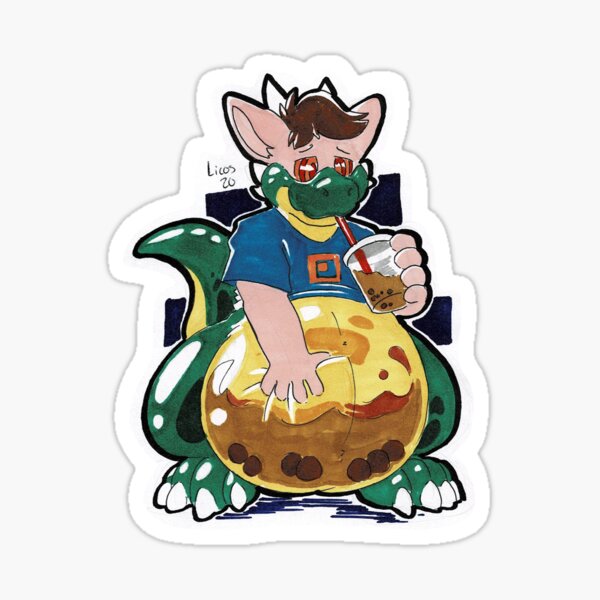 Bubble dragon Sticker