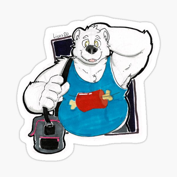 Tanktop bear Sticker