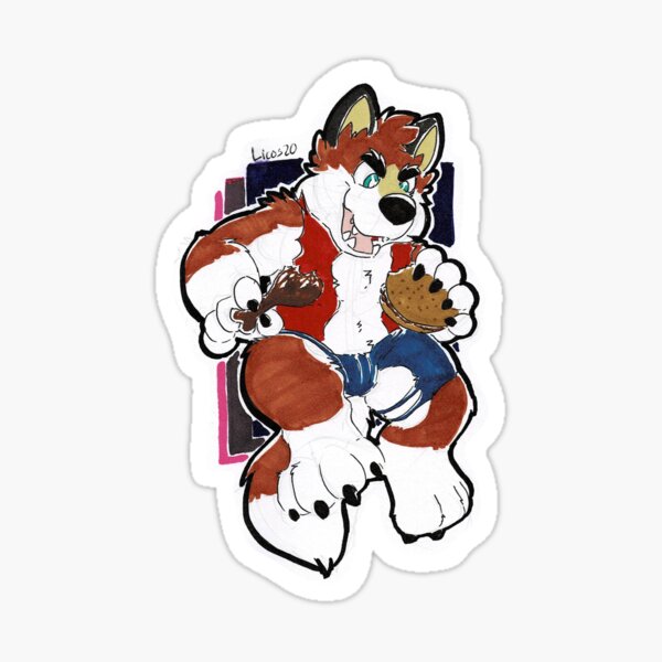 Hungry werewolf Sticker