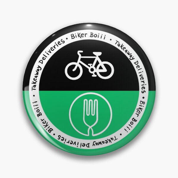 Item preview, Cyclist Delivery Boiii Uber Eats Design designed and sold by PerpetualPanic.
