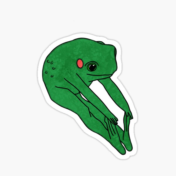 Item preview, Stretching frog designed and sold by Sabrina Miller.