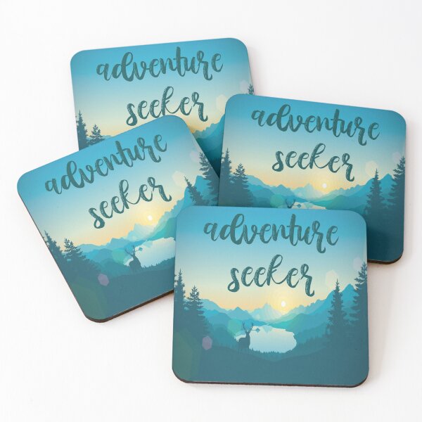 Item preview, "Adventure Seeker" Quote Nature Mountain designed and sold by BoldNFresh.