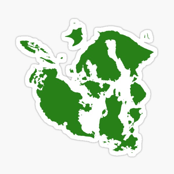 Item preview, San Juan Islands Sticker - Forest Green designed and sold by merl1n.