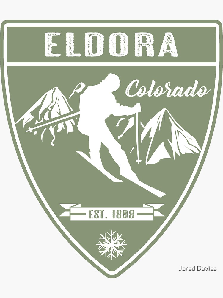 Thumbnail 3 of 3, Sticker, Ski Eldora Colorado designed and sold by MilitaryCandA.