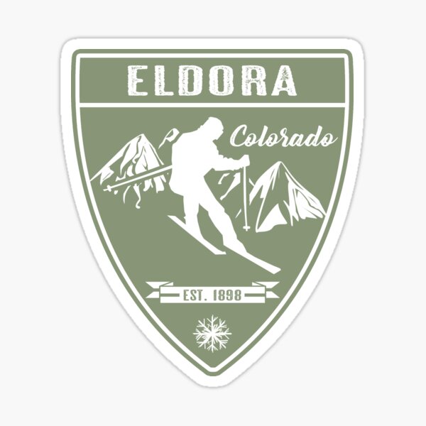 ELDORA MOUNTAIN COLORADO SKI SNOWBOARD AREA RESORT STICKER DECAL 