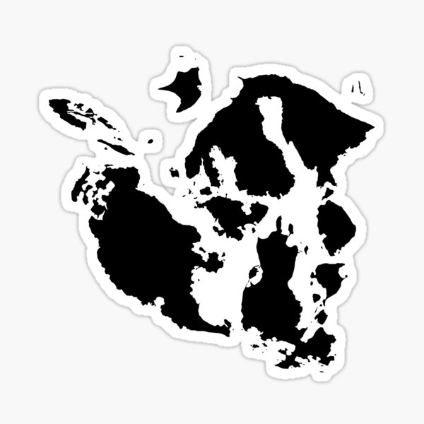 Item preview, San Juan Islands Sticker - Jet Black designed and sold by merl1n.