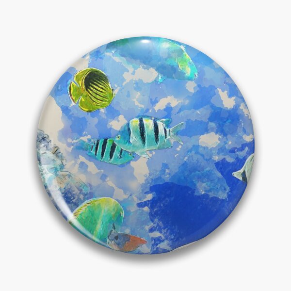 Item preview, Pintura digital a mano de peces tropicales designed and sold by FrolicswithDogs.