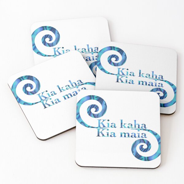 Item preview, Kia kaha Kia Maia koru designed and sold by Mayakiwi.