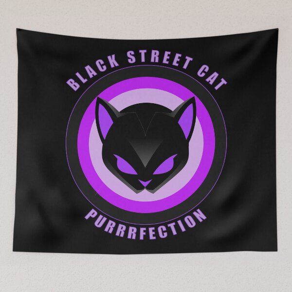 Item preview, Black Street Cat - Street Cat Black Perfection designed and sold by Coder-T.