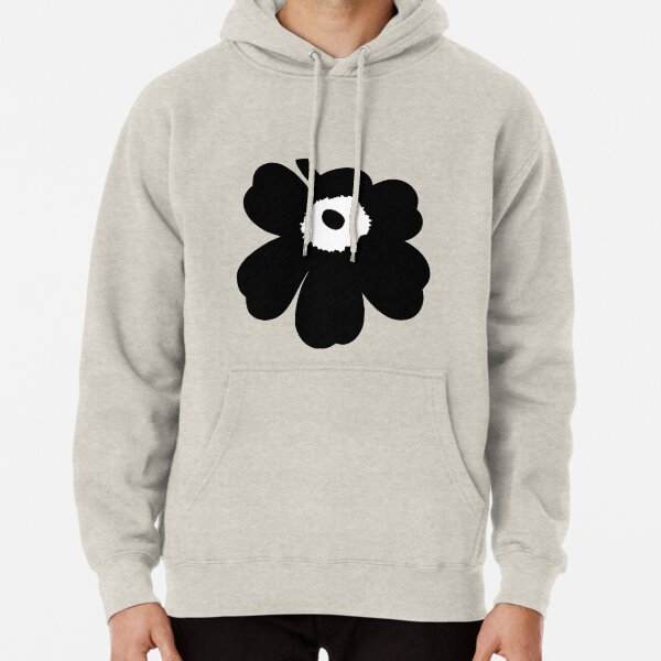 Marimekko Unikko black design Pullover Hoodie
