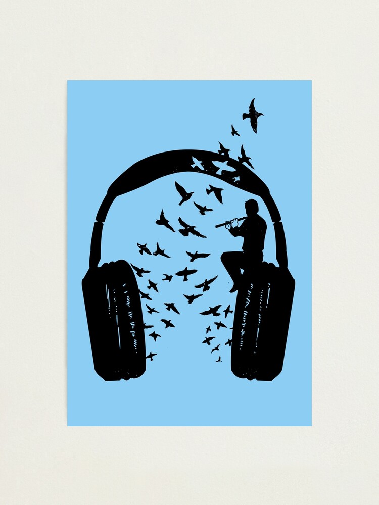 Alternate view of Headphone - Flute Photographic Print