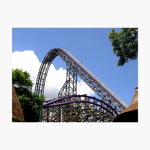 Iron Gwazi Roller Coaster at Busch Gardens, Tampa, FL Photographic Print