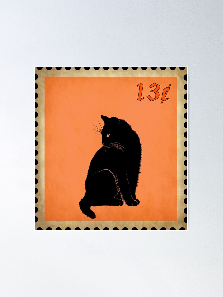 Cat Silhouette Stamp