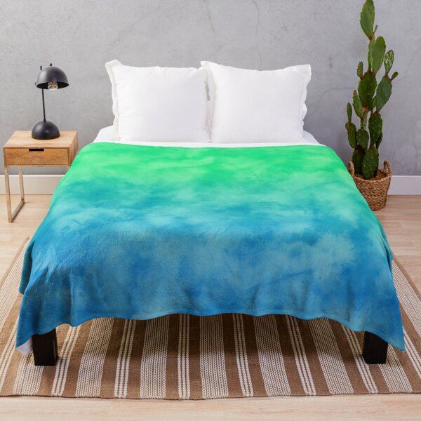 Item preview, Green Blue Ombre Watercolor Tie Dye Pattern Texture designed and sold by MarzStudio.