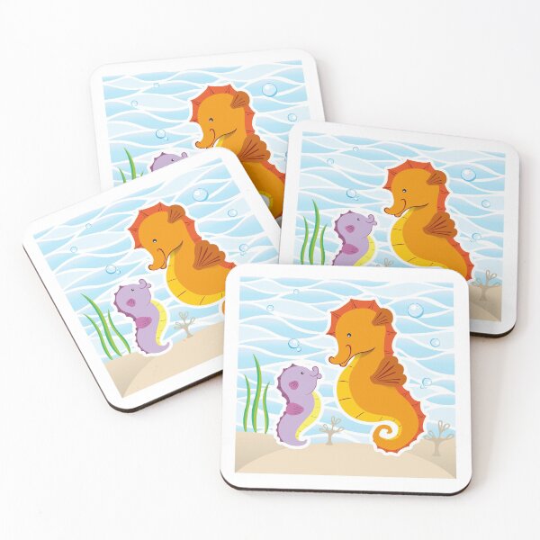 Item preview, Marine animal mascot Seahorse illustration. Ideal for veterinary, biology and zoology materials designed and sold by LucianoCosmo.