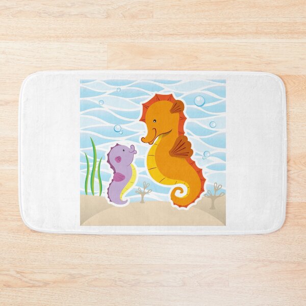 Item preview, Marine animal mascot Seahorse illustration. Ideal for veterinary, biology and zoology materials designed and sold by LucianoCosmo.
