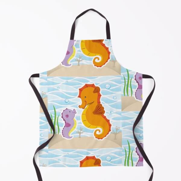 Item preview, Marine animal mascot Seahorse illustration. Ideal for veterinary, biology and zoology materials designed and sold by LucianoCosmo.