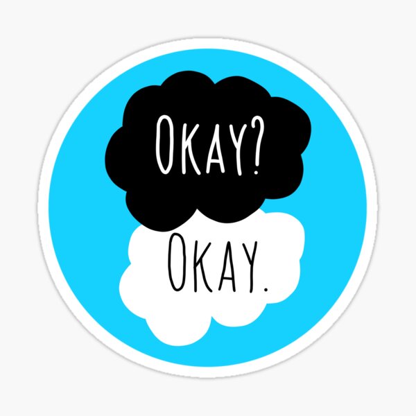 Item preview, Okay? Okay. The Fault In Our Stars designed and sold by craftsbyrebecca.