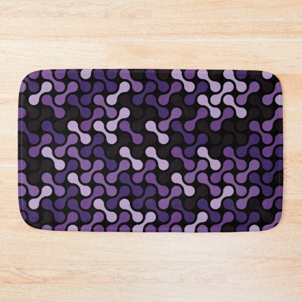 Item preview, Dumbbells & Chains Geometric Pattern – Purple designed and sold by RoguePatterns.