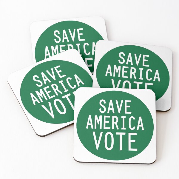 Item preview, Save America Vote, in Green and White designed and sold by Neil Feigeles.
