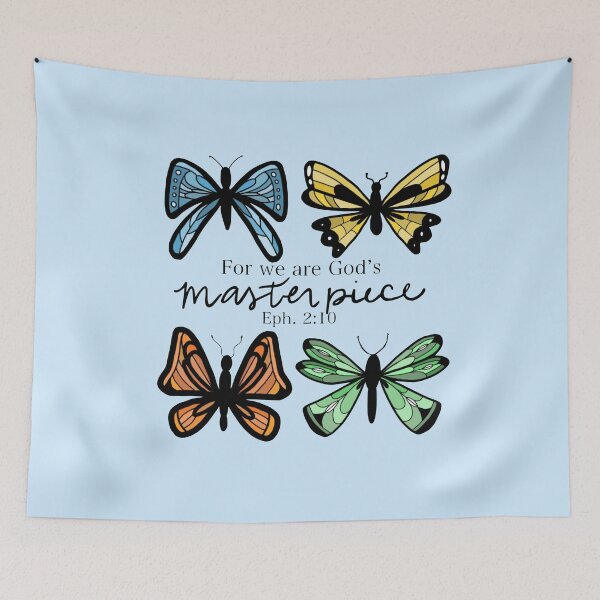 Item preview, God's Masterpiece Colorful Butterflies  designed and sold by faithprints.