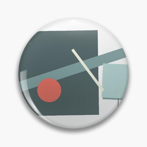 Item preview, suprematist art composition blue squares and red circles designed and sold by Vela Barrera.