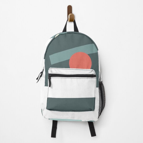 Item preview, suprematist art composition blue squares and red circles designed and sold by Vela Barrera.