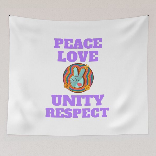 Item preview, Peace, Love, Unity and Respect designed and sold by Arva-Designs.