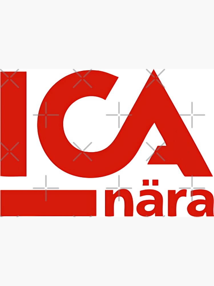 Ica Nara Logo Sverige Postcard By Tippen Redbubble