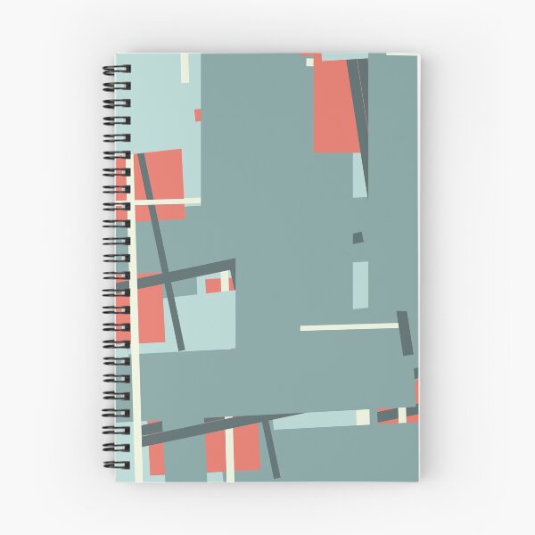Item preview, Suprematist art composition blue squares and red circles designed and sold by Vela Barrera.