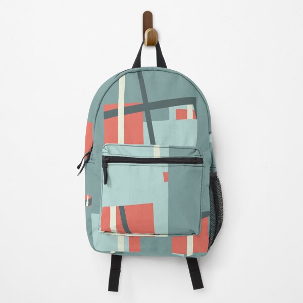 Item preview, Suprematist art composition blue squares and red circles designed and sold by Vela Barrera.