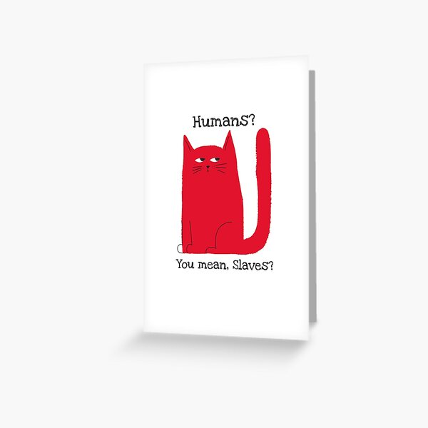 Cute Grumpy Cat Face Mask Greeting Card