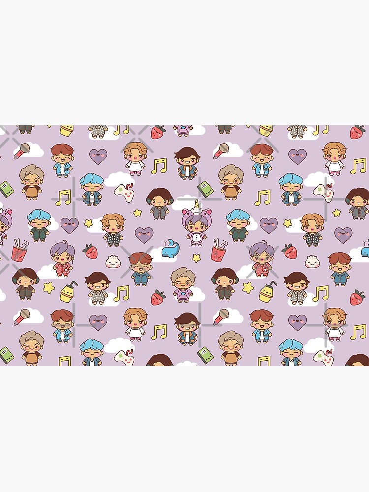 BTS Pajama Party (Purple, Pouches & Sleeves) by MikaBees