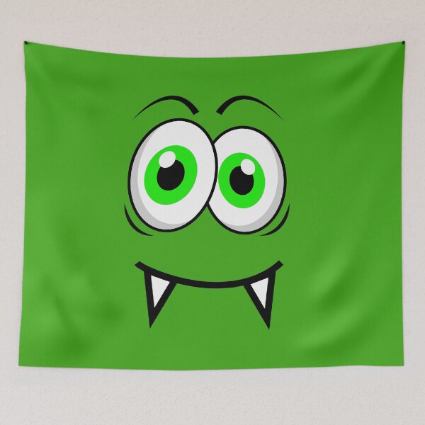 Item preview, Funny Halloween Green Eye Monster Face Costume designed and sold by Sweet-A-Dsignz.