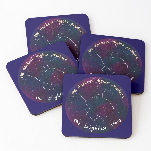 Item preview, "The Darkest Nights Produce the Brightest Stars" designed and sold by marsarts13.