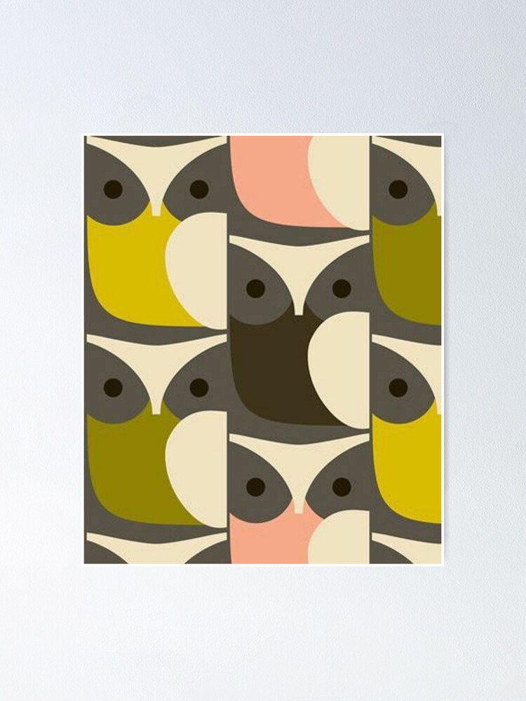 Orla Kiely Fabric Poster By Orladesigns Redbubble