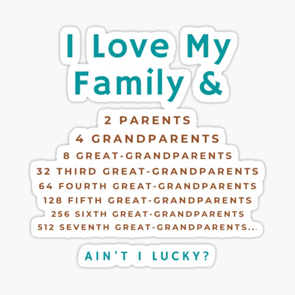 Ancestors Maths Sticker