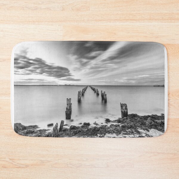 Item preview, Remains of a Pier in Black and White  designed and sold by gcmadan.