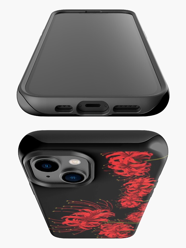 Spider lily-black background  iPhone Case