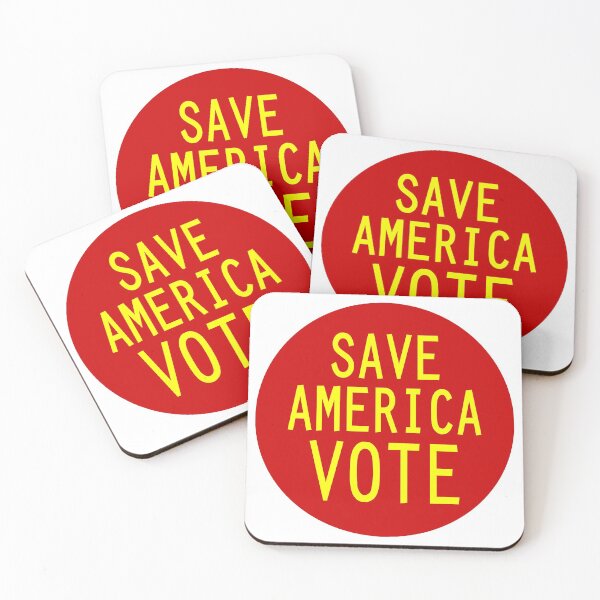Item preview, Save America Vote, in Red and White designed and sold by Neil Feigeles.