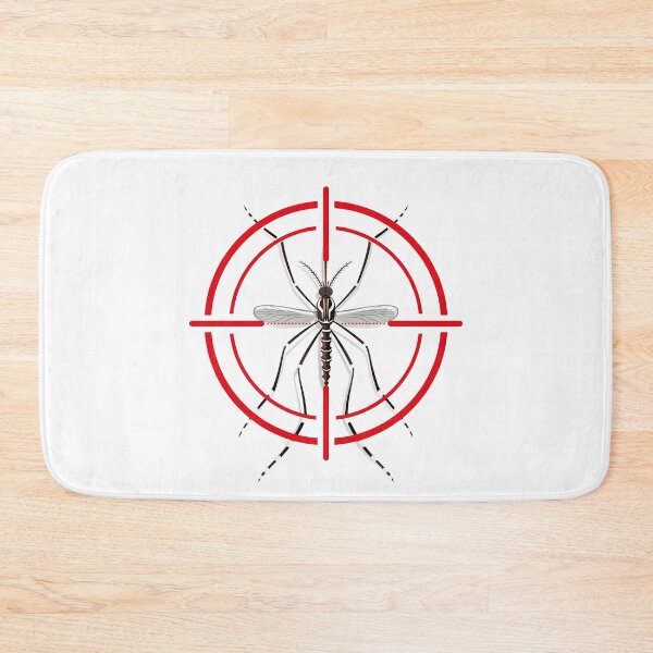 Item preview, Nature, Aedes Aegypti mosquitoes stilt with sight signal or target, top view. Ideal for informational and institutional related sanitation and care designed and sold by LucianoCosmo.