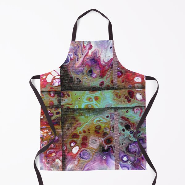 Item preview, "Shake the Disease" Embellished Acrylic Pour Painting designed and sold by peonypours.