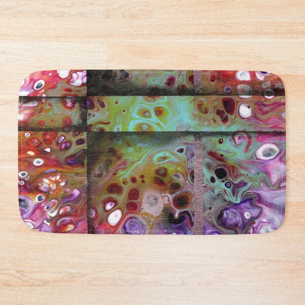 Item preview, "Shake the Disease" Embellished Acrylic Pour Painting designed and sold by peonypours.