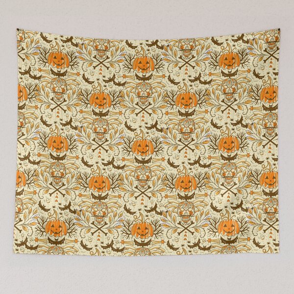 Item preview, Halloween Variety Skeleton Pumpkin Pattern 4 designed and sold by Sunny Collections.