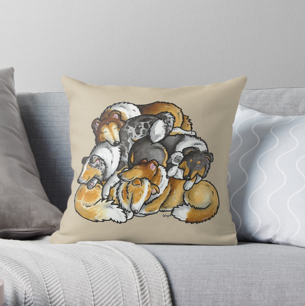 rough collie pillow