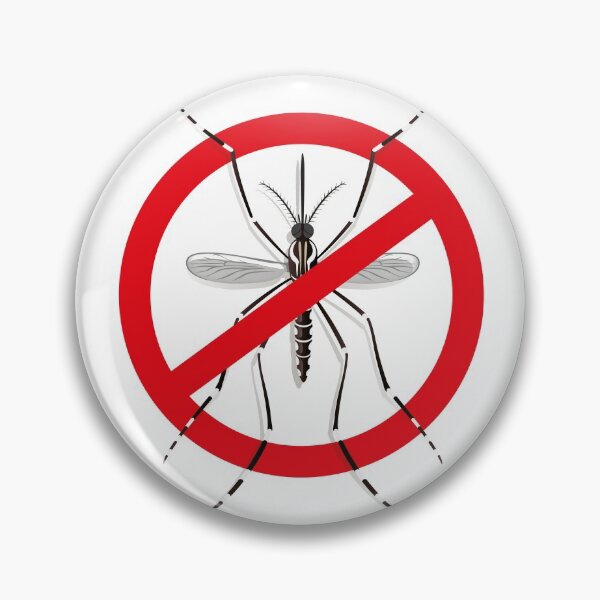 Item preview, Nature, Aedes Aegypti mosquitoes stilt with prohibited sign, top view. Ideal for informational and institutional related sanitation and care designed and sold by LucianoCosmo.