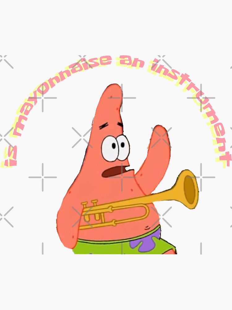 "is mayonnaise an instrument?" Sticker by bstickers1 Redbubble